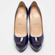 Christian Louboutin Pre-owned Pre-owned Tyg klackskor Blue, Dam