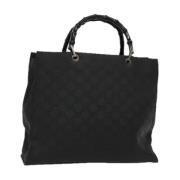 Gucci Vintage Pre-owned Nylon gucci-vskor Black, Dam