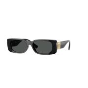 Versace Stiliga svarta solglasögon Black, Unisex