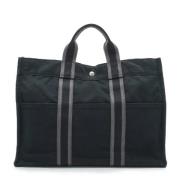 Hermès Vintage Pre-owned Bomull totevskor Black, Dam