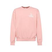 Sporty & Rich Bomulls sweatshirt med scoop-hals Pink, Dam