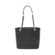 Chanel Vintage Pre-owned Tyg chanel-vskor Black, Dam