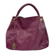 Louis Vuitton Vintage Pre-owned Canvas handvskor Purple, Dam