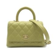 Chanel Vintage Pre-owned Laeder chanel-vskor Green, Dam