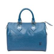 Louis Vuitton Vintage Pre-owned Laeder handvskor Blue, Dam