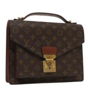 Louis Vuitton Vintage Pre-owned Canvas handvskor Brown, Dam