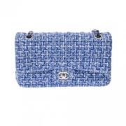 Chanel Vintage Pre-owned Tyg chanel-vskor Blue, Dam