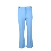 Simona Corsellini Elegant Bomullsblandning Byxor Blue, Dam