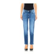 Liu Jo Autentiska Ankel Slim Jeans Blue, Dam