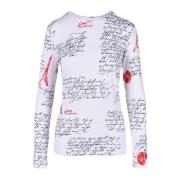 Love Moschino Snygg T-shirt med Viskosblandning White, Dam