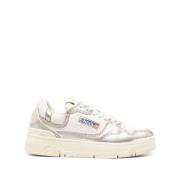 Autry Panelled Lace-Up Sneakers White, Dam