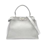 Fendi Vintage Pre-owned Laeder handvskor Gray, Dam