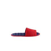 Christian Louboutin Pre-owned Pre-owned Polyester sandaler Red, Dam