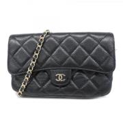 Chanel Vintage Pre-owned Laeder plnbcker Black, Dam