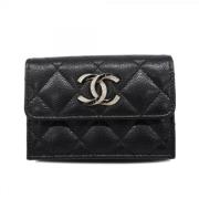 Chanel Vintage Pre-owned Laeder plnbcker Black, Dam