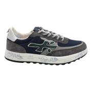 Premiata Rödgröna Snörskor Aw24 Blue, Herr