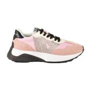 Emanuelle Vee Casual Sneakers med Gummisula Pink, Dam