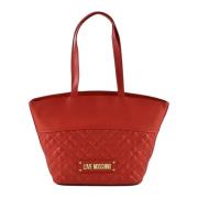 Love Moschino Stilren PU-väska Red, Dam