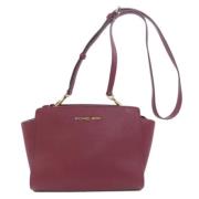 Michael Kors Pre-owned Pre-owned Canvas axelremsvskor Red, Dam