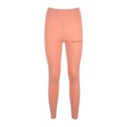 Palm Angels Rosa Leggings från Palm Angels Kollektionen Pink, Dam