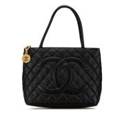 Chanel Vintage Pre-owned Laeder totevskor Black, Dam