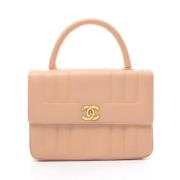 Chanel Vintage Pre-owned Laeder chanel-vskor Beige, Dam