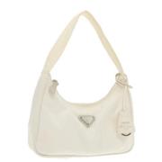 Prada Vintage Pre-owned Nylon prada-vskor White, Dam