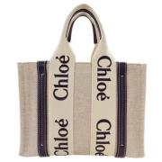 Chloé Pre-owned Pre-owned Canvas handvskor Beige, Dam