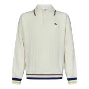 Lacoste Vit Tröja för Män Aw24 Beige, Herr