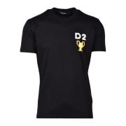 Dsquared2 Bomull T-shirt Black, Herr