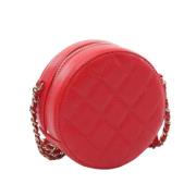 Chanel Vintage Pre-owned Laeder chanel-vskor Red, Dam