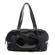 Prada Vintage Pre-owned Nylon axelremsvskor Black, Dam