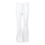 Etro Bomull Elastan Byxor White, Dam