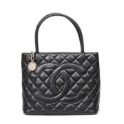 Chanel Vintage Pre-owned Laeder chanel-vskor Black, Dam