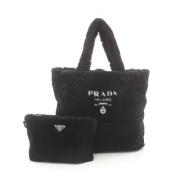 Prada Vintage Pre-owned Tyg prada-vskor Black, Dam