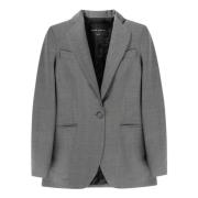 Hebe Studio Androgyn Grey Cady Blazer Gray, Dam