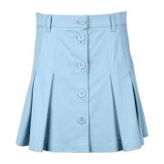 RED Valentino Bomull Elastan Kjol Blue, Dam