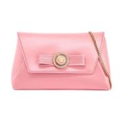 Versace Emaljerad Medusa Band Clutch Pink, Dam