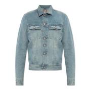 MM6 Maison Margiela Jeansjacka med spricka Blue, Dam