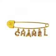 Chanel Vintage Pre-owned Metall chanel-smycken Yellow, Dam