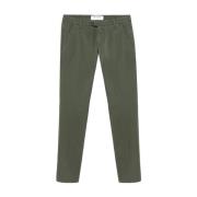 Roy Roger's Slim Fit Gabardine Jeans Green, Herr