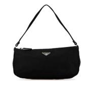 Prada Vintage Pre-owned Canvas prada-vskor Black, Dam