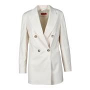 Max & Co Stilig Jacka i Acetat-Polyester Blandning White, Dam