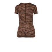 Proenza Schouler Casual T-shirt med Rayon Spandex Blandning Brown, Dam