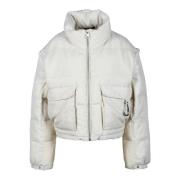 Calvin Klein Jeans Puffer Jacket Beige, Dam