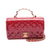 Chanel Vintage Pre-owned Tyg chanel-vskor Red, Dam