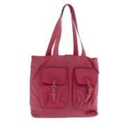 Prada Vintage Pre-owned Nylon totevskor Pink, Dam