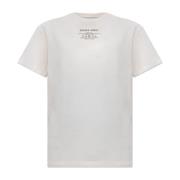 Golden Goose T-shirt med tryck White, Dam