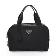 Prada Vintage Pre-owned Canvas handvskor Black, Dam