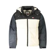 Tommy Hilfiger Svart Polyesterjacka | Stilfull Modell Black, Herr